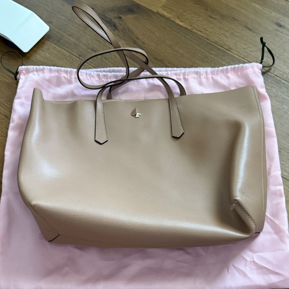 Kate Spade Beige Leather Tote